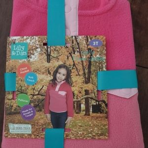 Girls fleece jacket size 3t new in pink by Lily &Dan